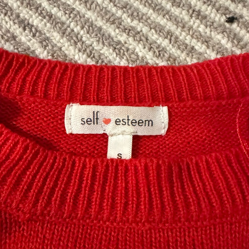 Self Esteem Vibrant Holiday Sweater and Scarf - Picture 5 of 12